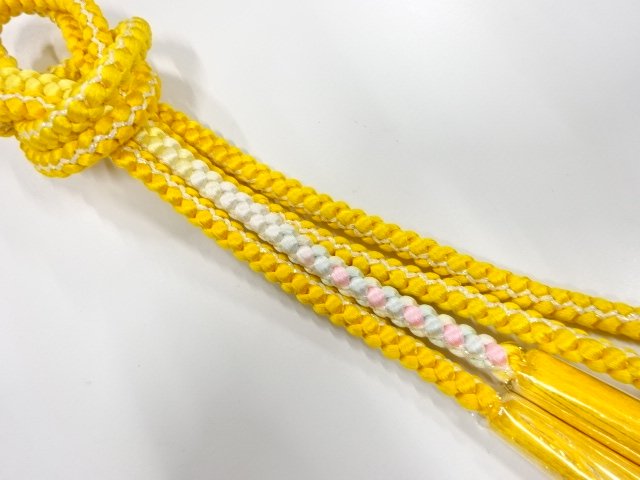 未使用品　正絹　手組帯締め